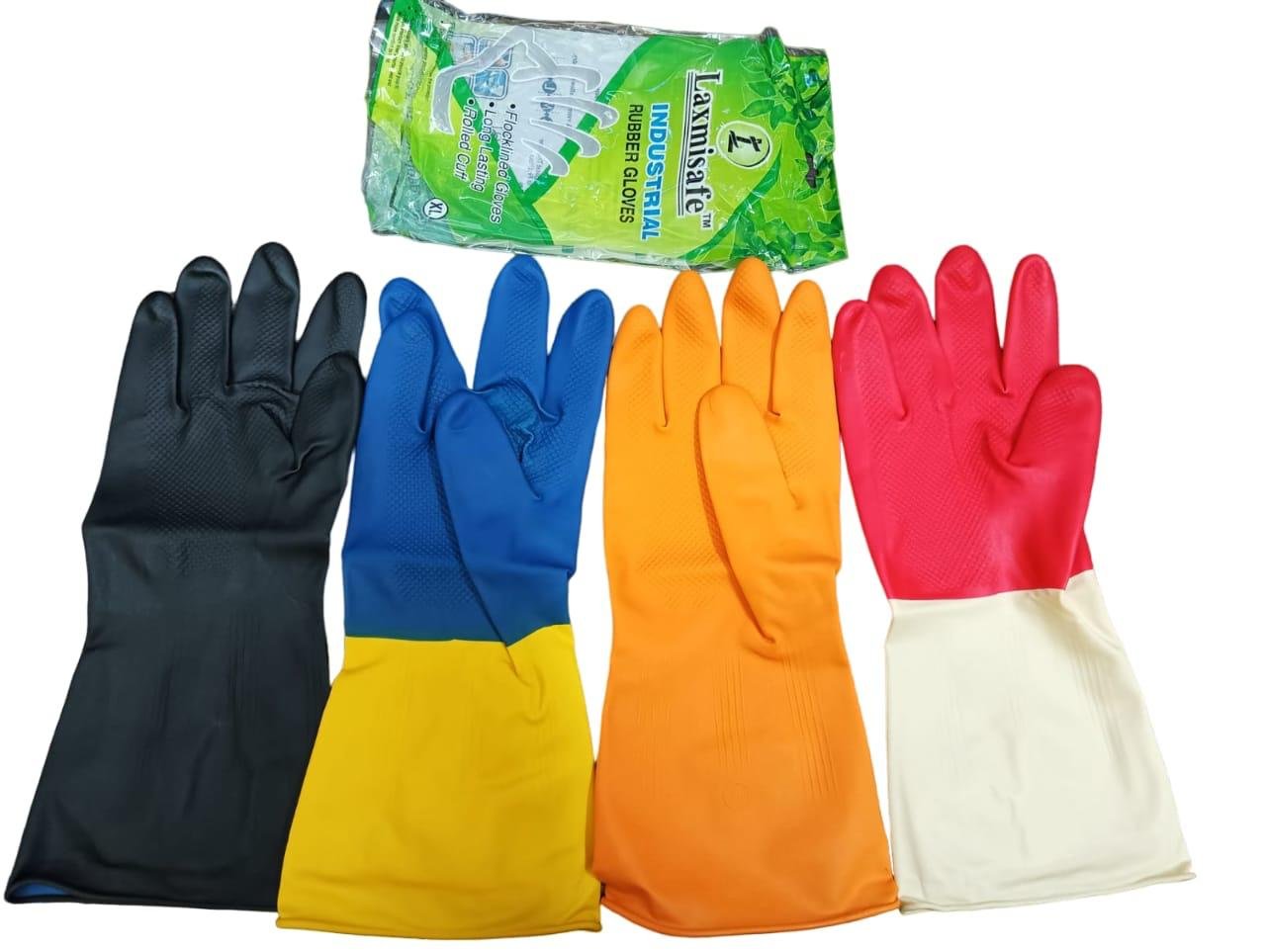 LaxmiSafe industrial rubber gloves